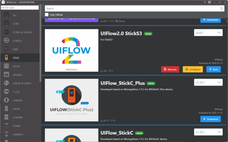 M5Stack M5StickS3発売 その1 UIFlow | Lang-ship